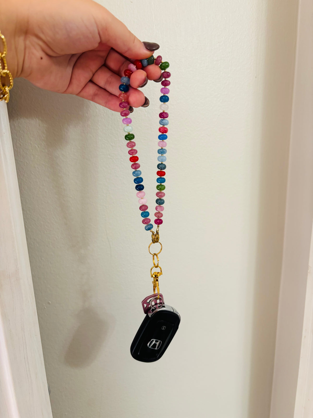 Gemstone keychain