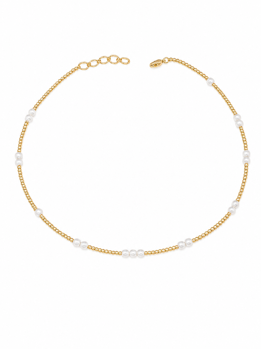 Gold & Pearl Necklace